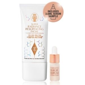 Charlotte Tilbury Super Radiance Resurfacing Facial w/Bonus Magic Serum 50ml NIB